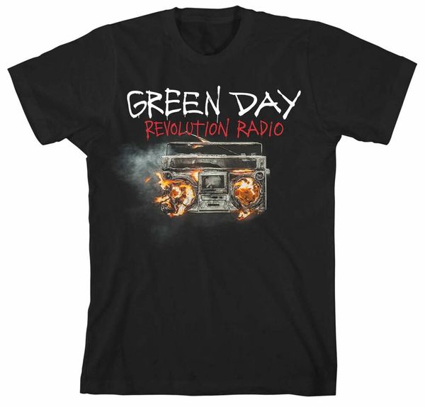 

official green day - revolution radio cover - mens black t-shirt