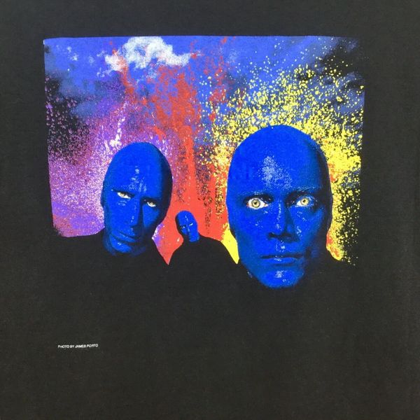

blue man group mens xl live at luxor casino las vegas nv black t shirt casual printing tee shirt