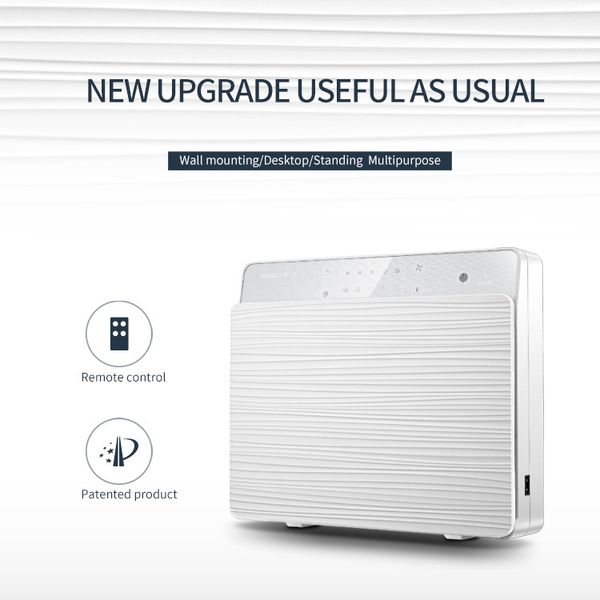 

wall-mounted negative ion air purifier uv disinfection lamp bedroom home remote control sterilization formaldehyde smoke cleaner
