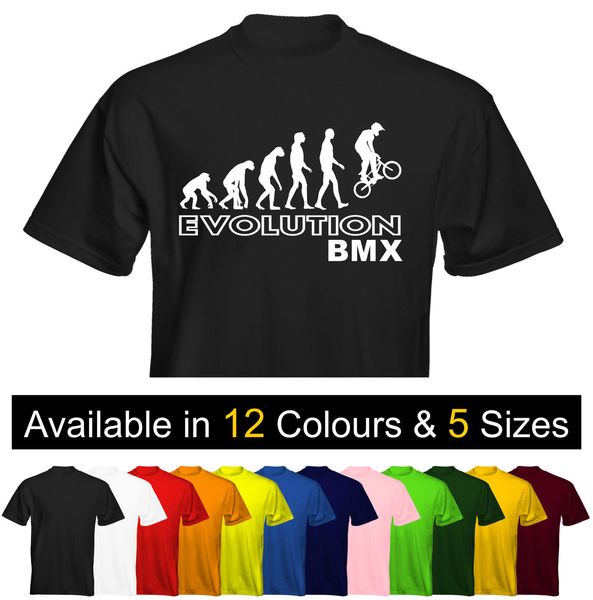 

summer 2019 short sleeve plus size kids t-shirt evolution bmx size & colour options uk seller tee shirt