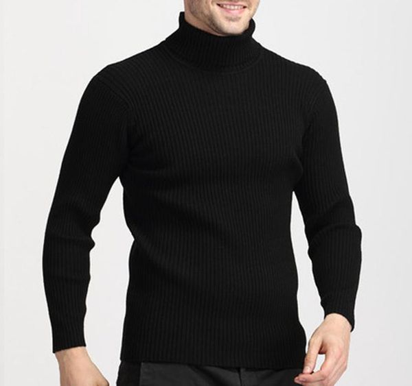 

winter thick warm turtleneck sweater men s casual long sleeve knitted cashmere sweater men plus size slim red pullover men003, White;black