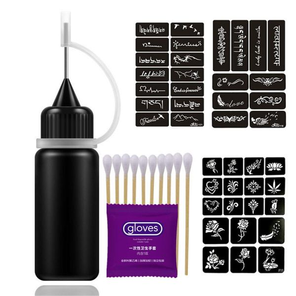 

tattoo inks semi permanent cream natural plant juice pigment body makeup tattoos ink waterproof diy gel tool set