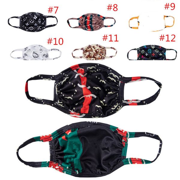 

face fashion mask print women letter masks anti-dust sun-resistant mouth-muffle washable b d8bt