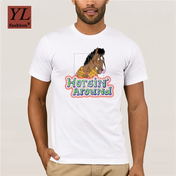 

2020 summer fashion printed men s t shirt horsin' around t shirt