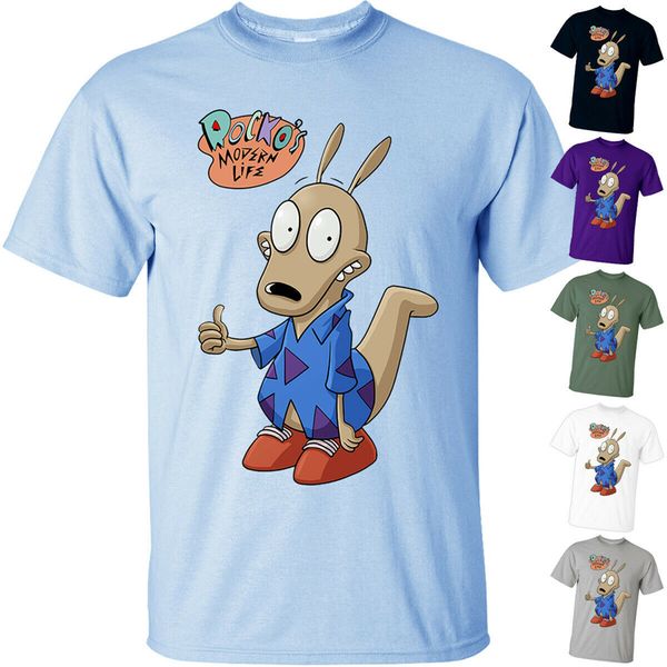 

мультфильм роко современная жизнь v2 series tv 1993 t shirt (белый) все размеры s-3xl пользовательские трафаретной печати tee shirt