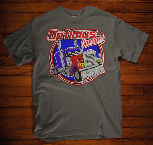 

optimus prime t-shirt garage retro trucker movie retro tv cartoon hero transform(2