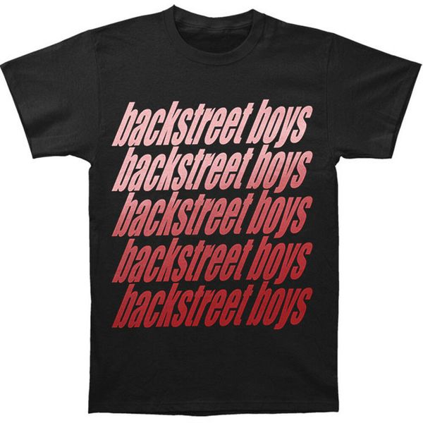 

authentic backstreet boys vintage repeat logo slim-fit t-shirt men t shirt short sleeve print casua print t shirt for men 2019