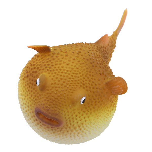 

decorations silcone fish aquarium artificial puffer decor glowing effect man-made luminous ornament underwater decoration