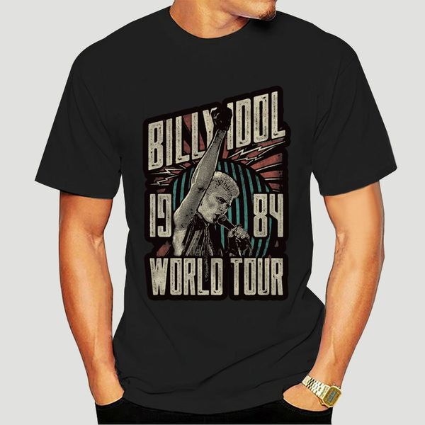 

billy idol с коротким рукавом t-shirt black world tour summer o шеи топы футболочку-0277d