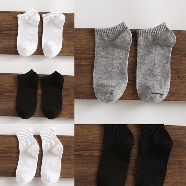 

four seasons men's and and men's breathable sports mid-calf socks jianghu bare socks jymak, Black