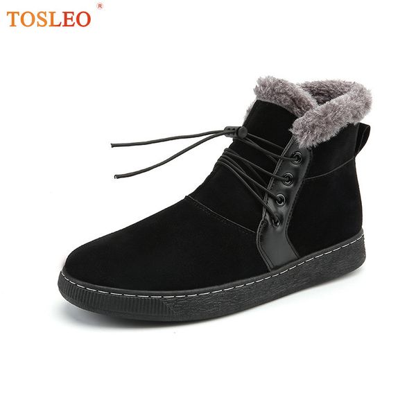 

39-44 winter shoes men plush warm men boots black gray brown comfortable winter boots