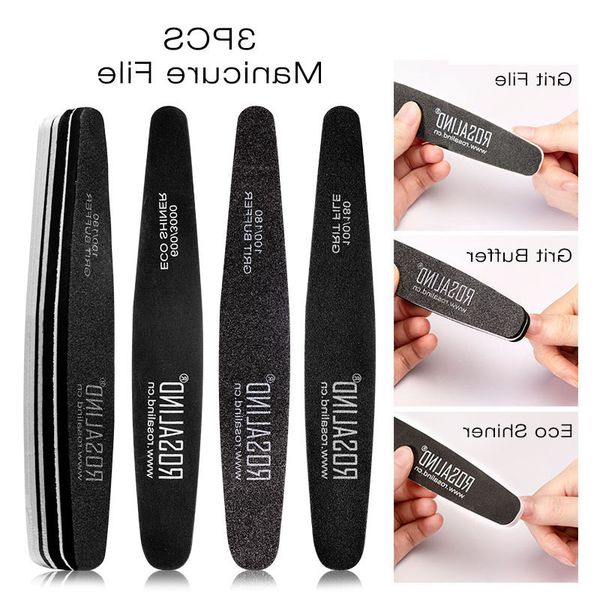 

polishing nail file set nail buffer block black sponge polishing strip grit file eco shiner nail files for uv gel polish manicure tool