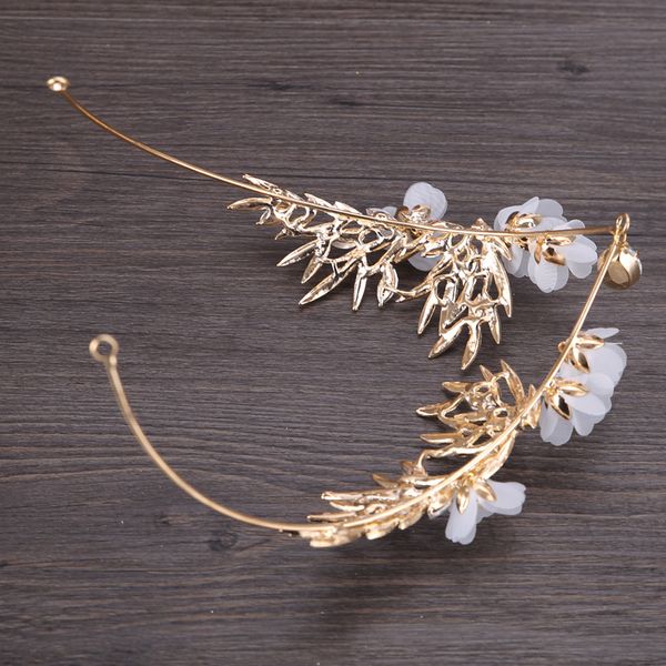 

hair clips & barrettes mix style elegant crystal pearl flower crepe handmade jewelry wedding accessories comb bridal tiara ornament, Golden;silver