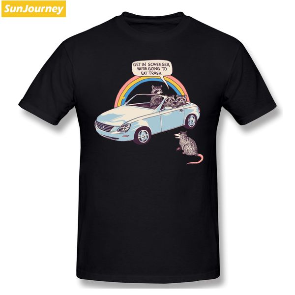 

get in scavenger funny animals retro rainbow t-shirt men plus size o-neck cotton short sleeve custom mens t shirts fashion 2019