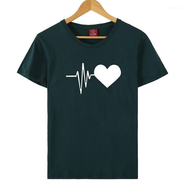 

fashion casual ladies tees female clothing 2020 womens designer tshirt crew neck pullover print short sleeve tees loose, White