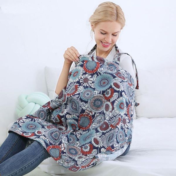 

nursing cover nursing apron for breastfeeding-large cotton breathable privacy feeding covers no see through apron cover ups for