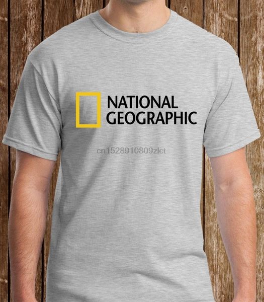 

2020 100% cotton national geographic grey t-shirt s to 3xl tee shirt
