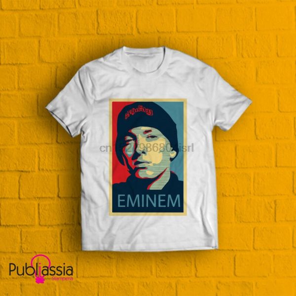 

eminem t- shirt shepard fairey hip hop rap maglietta marshall slim shady