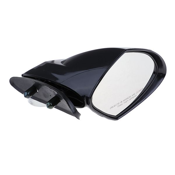 

black plastic motorboat universal right side mount rearview mirror