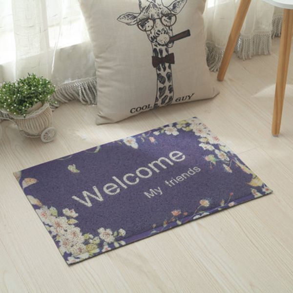 

welcome door mat shower carpet anti-slip floor doormat entrance rug matting