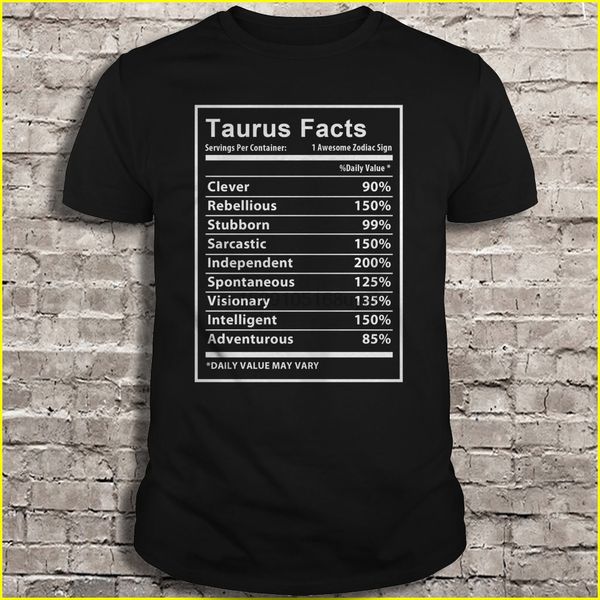 

мужчины тенниска taurus факты женщина футболка