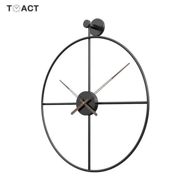 

large wall clock modern design clocks for home decor office iron art watches european style hanging wall watch christmas gift
