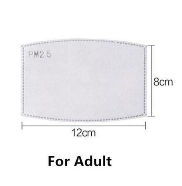 

mask pad filter gasket breathable activated carbon pm 2.5 mask filter paper pad for anti haze dust cover outdoor work super dhl