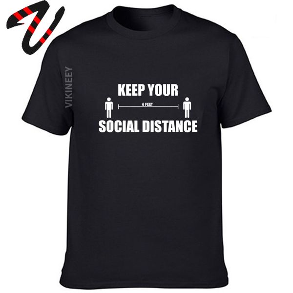 

keep your social distance t shirt men casual o-neck sweatshirt tshirt hiphop streetwear t-shirt men tee clothing shirt