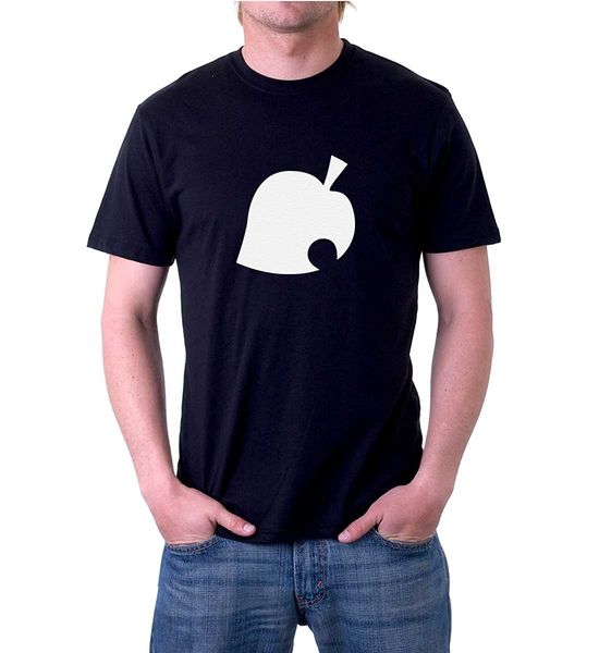 

xtees - mens animal crossing leaf acnl t-shirt printed t-shirt mes short sleeve o-neck t shirts summer stree twear