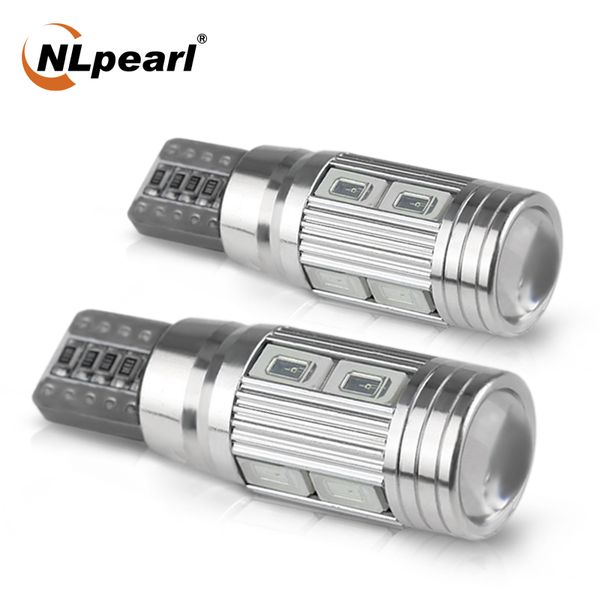 

nlpearl 2x 12v signal light t10 led w5w bulb super bright 5630smd 5w5 led canbus car interior lights clearance reversing lamp