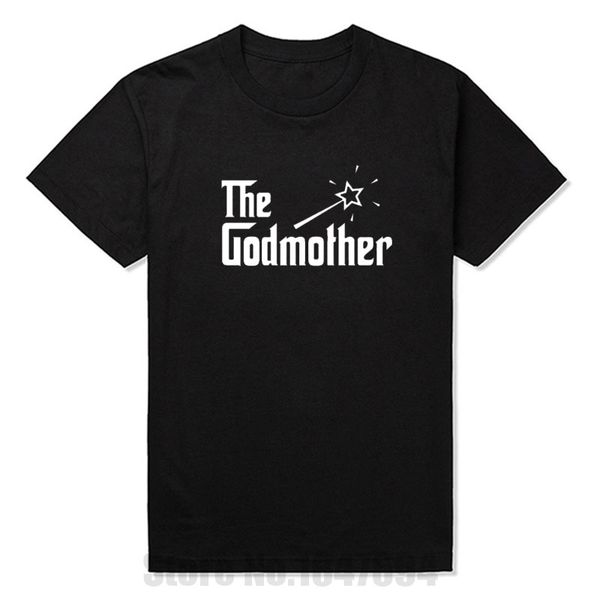 

summer style new the godmother magic wand funny t-shirt summer short sleeved cotton t shirt men