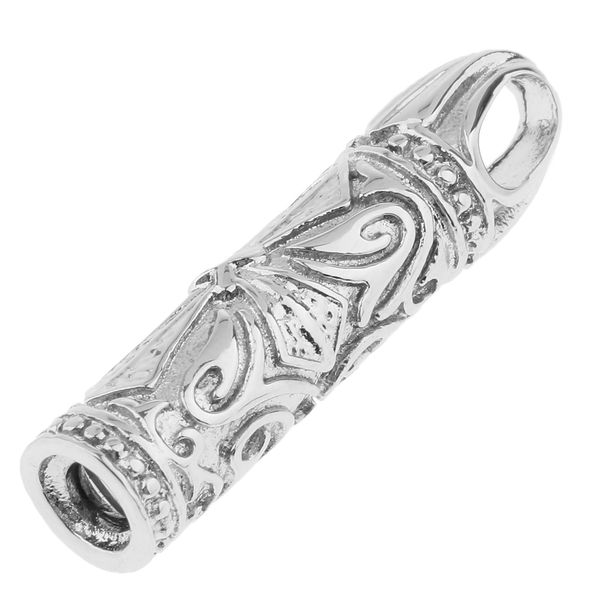 

нержавеющая сталь цилиндр кремация keepsake pet human ash urn holder подвеска, Silver