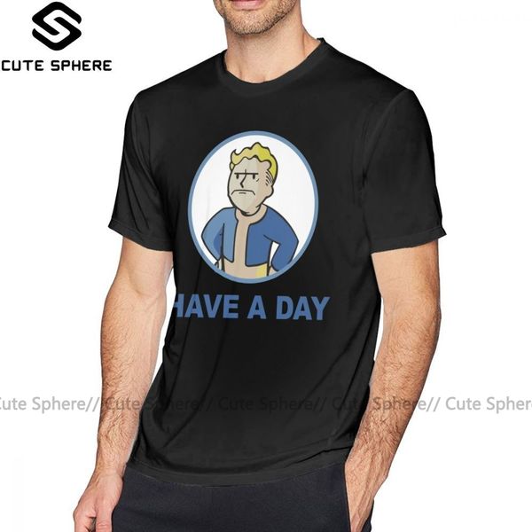 

fallout t shirt have a day t-shirt big male tee shirt awesome print 100 cotton casual short-sleeve tshirt