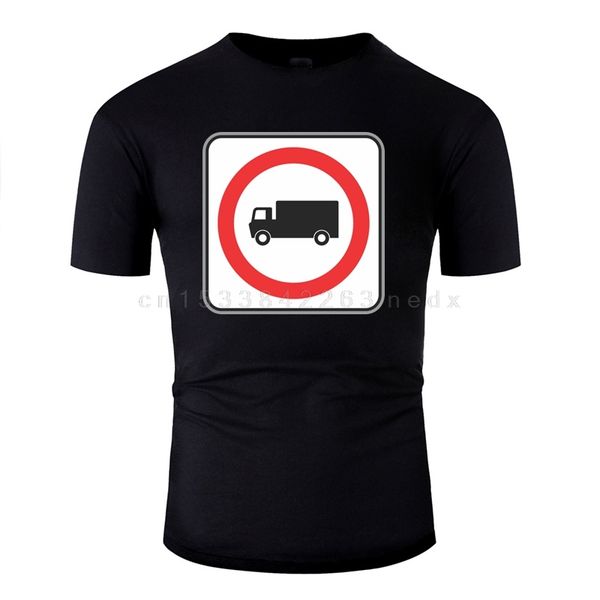 

vintage road sign truck in circle t shirt men tee shirt harajuku short-sleeve