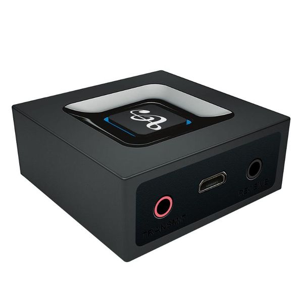 

2 in 1 bluetooth audio receiver transmitter 3.5mm aux jack wireless stereo music adapter for car tv pc speaker headphones