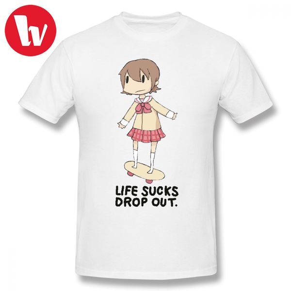 

pixel art tee shirt life sucks drop out t-shirt men cartoon print t shirts funny short sleeve male cotton casual tee shirt 4xl