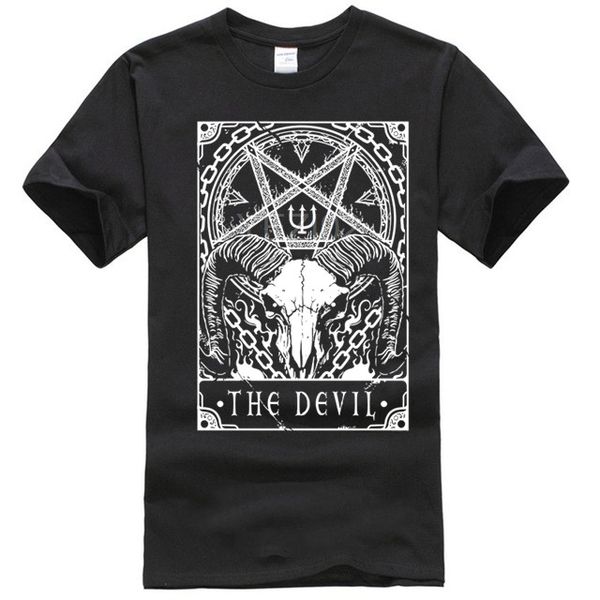 

deadly tarot t-shirt the devil heather black men's