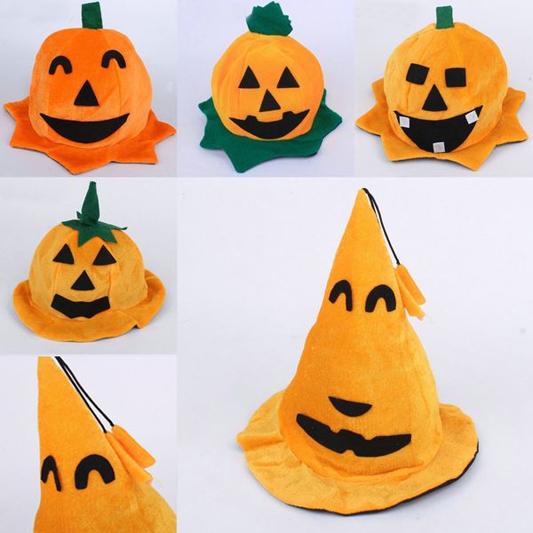 

party hats halloween pumpkin hat masquerade dress up props caps supplies