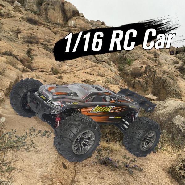 

36km/h 1:16 rc car toy 4wd brushed motor driving desert truck drive bigfoot remote control car model off-road vehicle toy kid gift