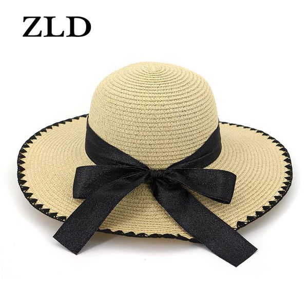 

wide brim hats zld fashion solid color soft fabric hat simple korean casual elegant cute smile knit cuffed warm headgear sun visor, Blue;gray