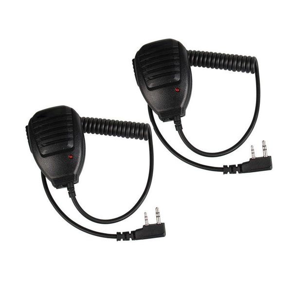 

2pcs handheld speaker walkie talkie radio mic for baofeng uv-5r v2+ bf-f8+wp970 888s