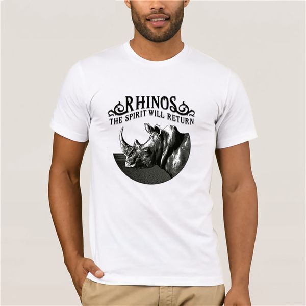 

summer fashion street short sleeve t-shirt white rhinos custom t shirts new 2019 summer style casual wear