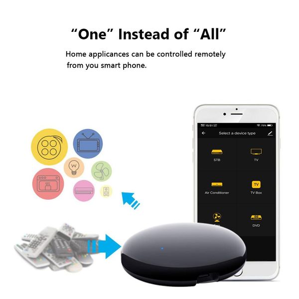 

wifi ir remote control for air conditioner tv smart home infrared universal remote controller for alexa google home appliance controller