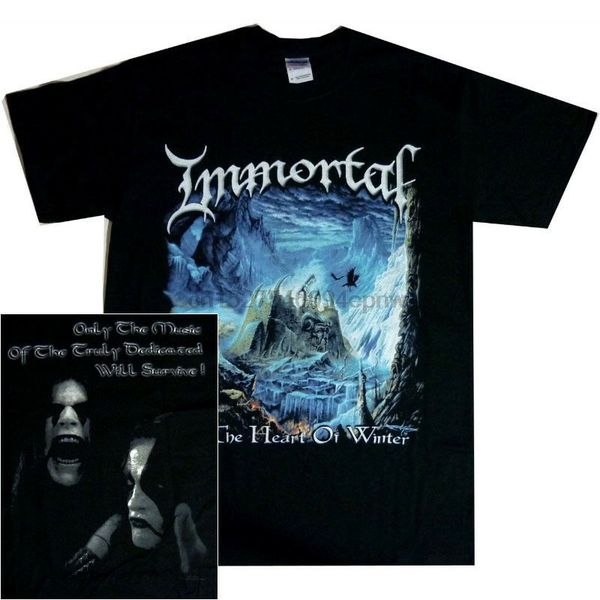 

immortal at the heart of winter shirt s m l xl black metal official t-shirt new