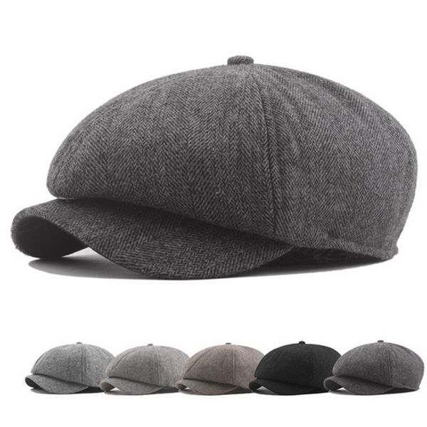 

berets winter hat 2021 ladies cotton cashmere beret women brand casual bonnet female hats for girls cap, Blue;gray