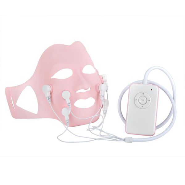 

red led light pn therapy soft gel mask face massager with controller acupoint vibration anti wrinkles korean skincare tools