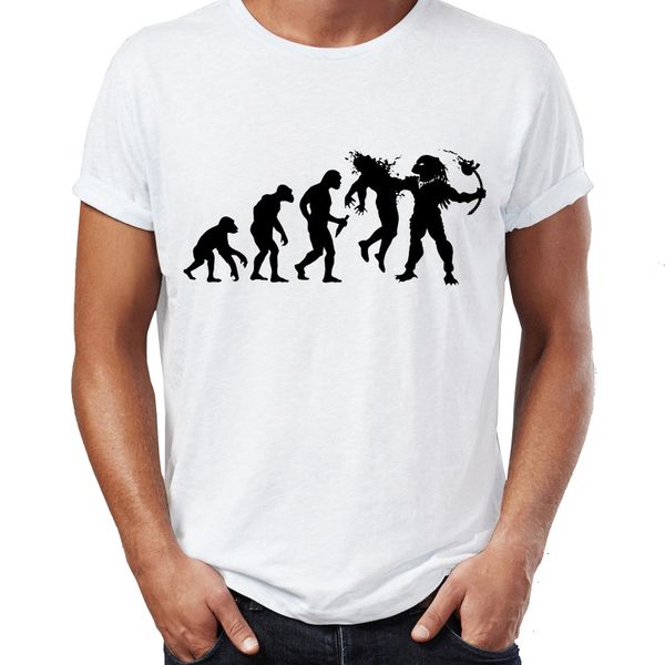 

men's t shirt evolution dead end funny predator artsy awesome artwork printed tee