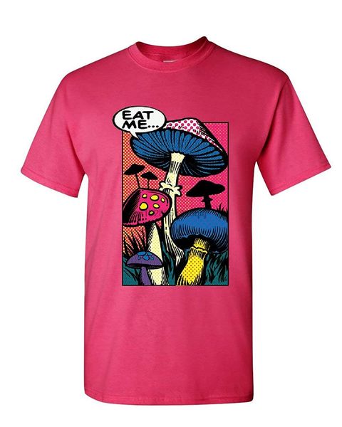 

eat me t-shirt shroom mushroom fungi psychedelic hallucinations mens tee shirt