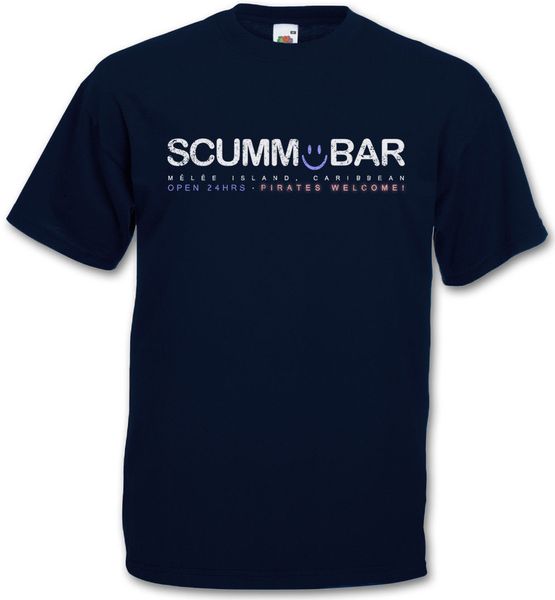 

scumm bar t-shirt - escape the secret of monkey island game retro logo t shirt
