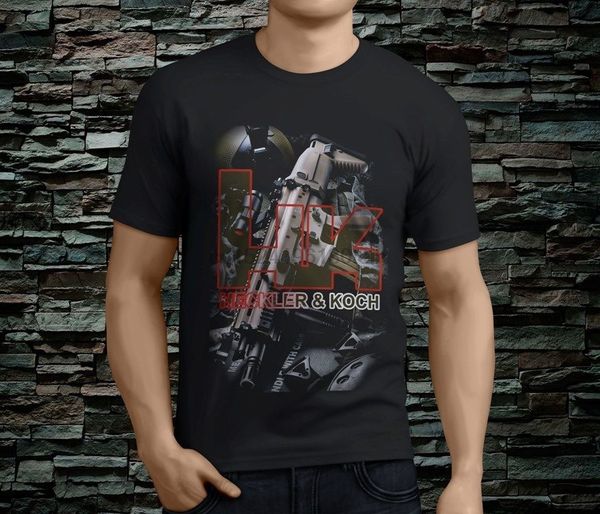 

новый hk хеклер и кох dsaq мужчины черный tshirt размер s-3xl